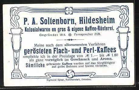 Sammelbild P.A. Soltenborn Kaffee, Hildesheim, Serie 5377 No.6, Rehe beim fressen im Sommer und Winter
