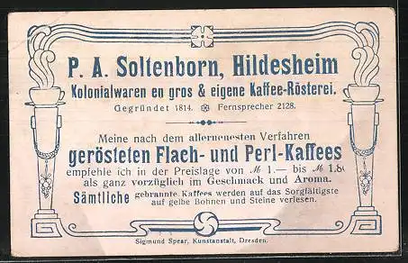 Sammelbild P.A. Soltenborn Kaffee, Hildesheim, Serie 5340 No.2, Anakonda, Panthernmatter, Mokassinschlange