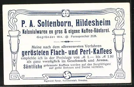 Sammelbild P.A. Soltenborn Kaffee, Hildesheim, Serie 5378 No.5, Moschusochsen und Yak