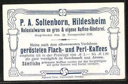 Sammelbild P.A. Soltenborn Kaffee, Hildesheim, Serie 5378 No.5, Jak und Moschusochse mit Gebirgspanorama