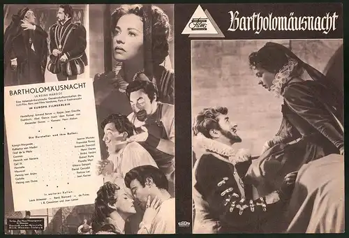 Filmprogramm DNF, Bartholomäusnacht, Jeanne Moreau, Francoise Rosay, Regie: Jean Dreville