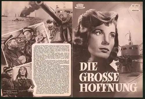 Filmprogramm DNF, Die grosse Hoffnung, Renato Baldini, Lois Maxwell, Regie: Duilio Coletti