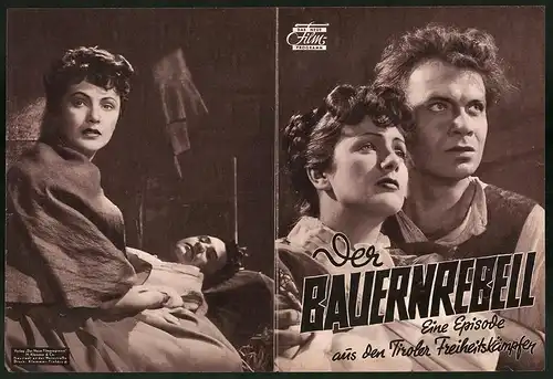 Filmprogramm DNF, Der Bauernrebell, Marianne Schönauer, Kurt Heintel, Regie: Alfred Lehner