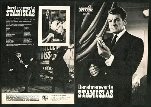 Filmprogramm PFP Nr. 98 /65, Der ehrenwerte Stanislas, Jean Marais, Geneviève Page, Regie: Jean-Charles Dudrument