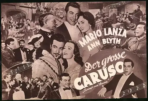 Filmprogramm DNF, Der grosse Caruso, Mario Lanza, Ann Blyth, Regie: Richard Thorpe