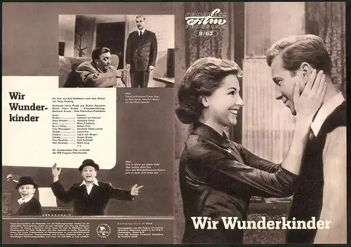 Filmprogramm PFP Nr. 9 /65, Wir Wunderkinder, Johanna von Koczian, Hansjörg Felmy, Regie: Eberhard Krause