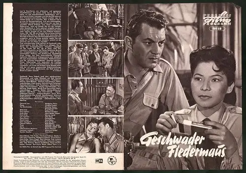 Filmprogramm PFP Nr. 114 /58, Geschwader Fledermaus, Wolfgang Heinz, Christine Laszar, Regie: Erich Engel