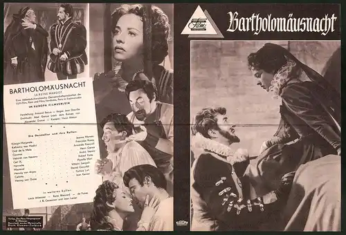 Filmprogramm DNF, Bartholomäusnacht, Jeanne Moreau, Francoise Rosay, Regie: Jean Dreville