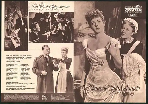 Filmprogramm PFP Nr. 50 /61, Das Haus der Lady Alquist, Charles Boyer, Ingrid Bergman, Regie: George Cukor