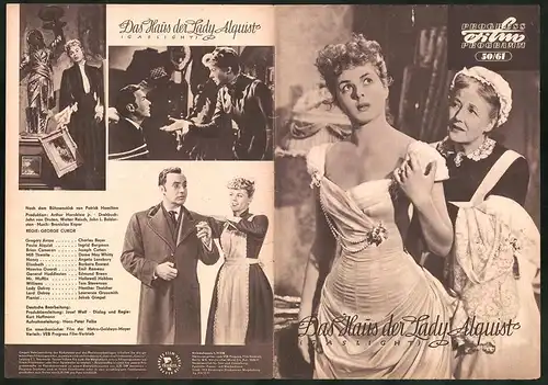 Filmprogramm PFP Nr. 50 /61, Das Haus der Lady Alquist, Charles Boyer, Ingird Bergman, Regie: George Cukor