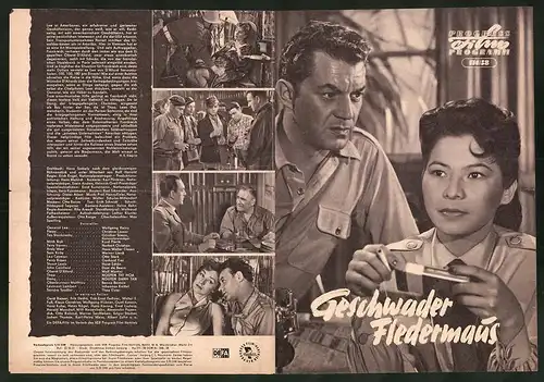 Filmprogramm PFP Nr. 114 /58, Geschwader Fledermaus, Wolfgang Heinz, Christine Laszar, Regie: Erich Engel