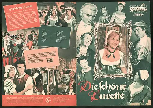 Filmprogramm PFP Nr. 122 /60, Die schöne Burette, Evelyn Cron, Jiri Papez, Regie: Gottfried Kolditz