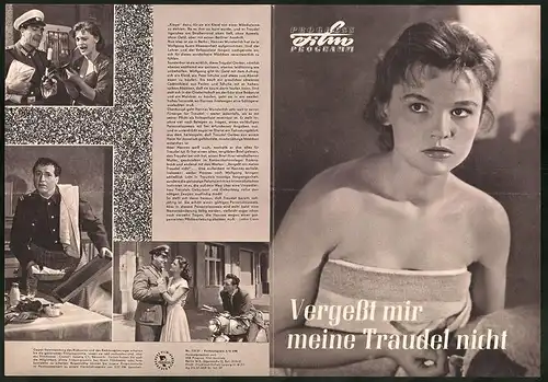 Filmprogramm PFP Nr. 110 /57, Vergesst mir meine Traudel nicht, Eva-Maria Hagen, Horst Kube, Regie: Kurt Maetzig