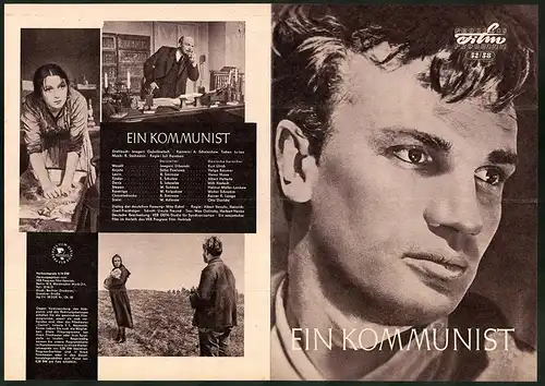 Filmprogramm PFP Nr. 52 /58, Ein Kommunist, Jewgeni Urbanski, Sofja Pawlowa, Regie: Juli Raisman