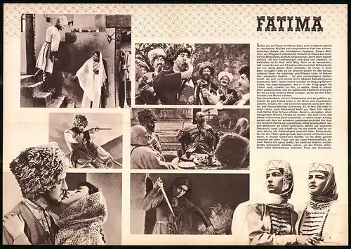 Filmprogramm PFP Nr. 127 /59, Fatima, T. Kokowa, W. Tschapsajew, Regie: Siko Dolidse