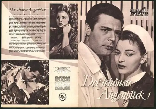 Filmprogramm PFP Nr. 88 /57, Der schönste Augenblick, Marcello Mastroianni, Giovanna Ralli, Regie: Luciano E