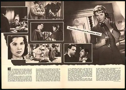 Filmprogramm PFP Nr. 72 /61, Die weisse Spange, Cestmir Randa, Jarmila Smejkalova, Regie: Martin Fric
