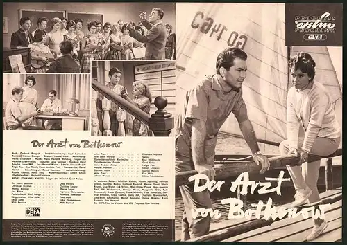 Filmprogramm PFP Nr. 61 /61, Der Arzt von Bothenow, Otto Mellies, Christine Laszar, Regie: Johannes Knittel