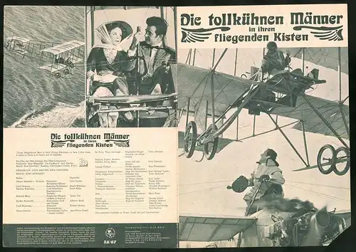 Filmprogramm PFP Nr. 38 /67, Die tollkühnen Männer mit ihren fliegenden Kisten, G. Froebe, S. Whitman, Regie: K. Annakin