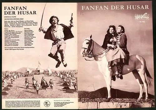 Filmprogramm PFP Nr. 42 /66, Fanfan der Husar, Gérard Philipe, Olivier Hussenot, Regie: Christian-Jaque