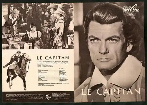 Filmprogramm 133 /63, Le Capitan, Jean Marais, Bourvil, Regie: André Hunebelle
