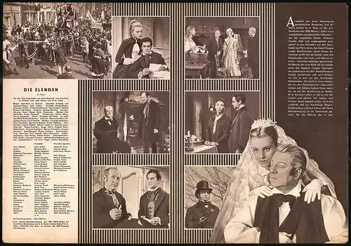 Filmprogramm PFP Nr. 9 /59, Die Elenden, Jean Gabin, Bernard Blier, Regie: Jean-Paul Le Chanois