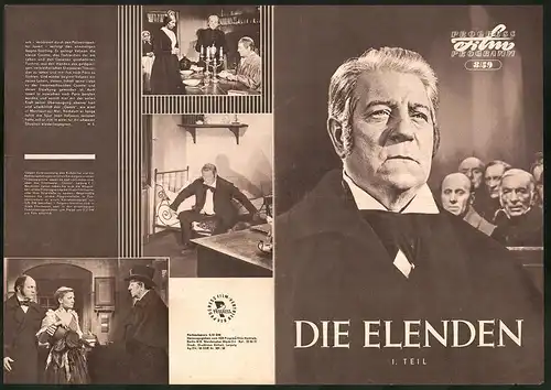 Filmprogramm PFP Nr. 8 /59, Die Elenden, Jean Gabin, Bernard Blier, Regie: Jean-Paul Le Chanois