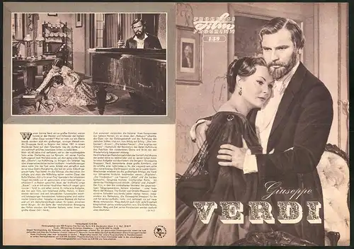 Filmprogramm PFP Nr. 1 /59, Giuseppe Verdi, Pierre Cressoy, Anna Maria Ferrero, Regie: Ilse Stobrawa