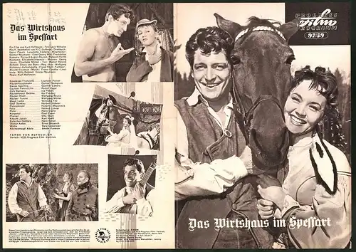 Filmprogramm PFP Nr. 97 /59, Das Wirtshaus im Spessart, Liselotte Pulver, Carlos Thompson, Regie: Kurt Hoffmann