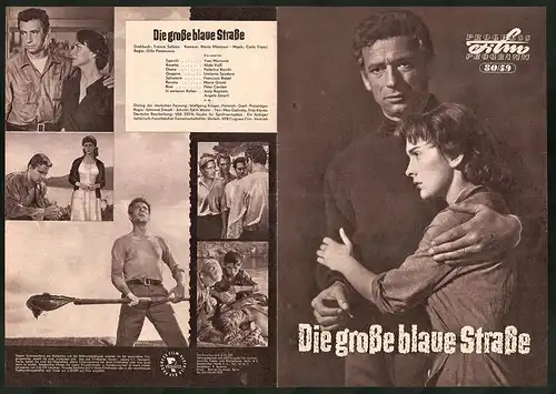 Filmprogramm PFP Nr. 80 /59, Die grosse blaue Strasse, Yves Montand, Alida Valli, Regie: Gillo Pontecorvo