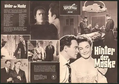 Filmprogramm PFP Nr. 23 /61, Hinter der Maske, Michael Redgrave, Tony Britton, Regie: Brian Desmond Hurst