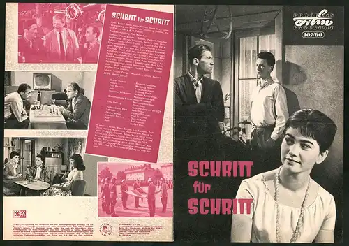 Filmprogramm PFP Nr. 107 /60, Schritt für Schritt, Raimund Schelcher, Wolfgang Hübner, Regie: Janos Veiczi