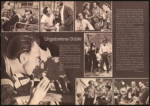 Filmprogramm PFP Nr. 98 /60, Ungebetene Gäste, R. Aren, Ch. Warem, Regie: I. Jelzow