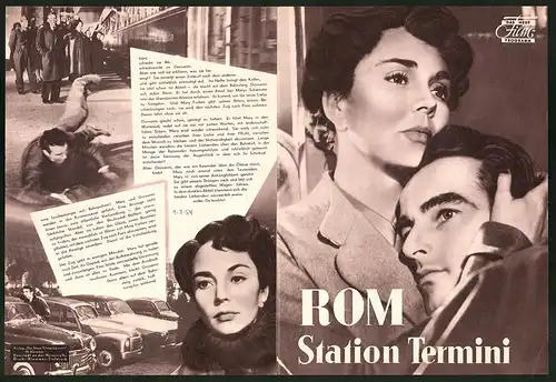 Filmprogramm DNF, Rom Station Termini, Jennifer Jones, Montgomery Clift, Regie: Vittorio De Sica