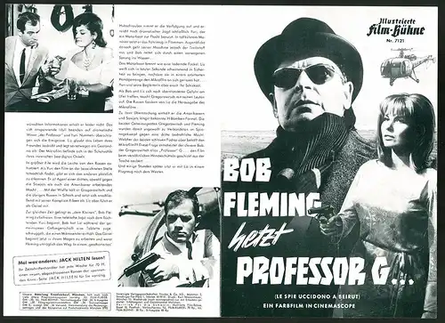 Filmprogramm IFB Nr. 7121, Bob Fleming hetzt Professor G..., Richard Harrison, Jim Clay, Regie: Martin Donan
