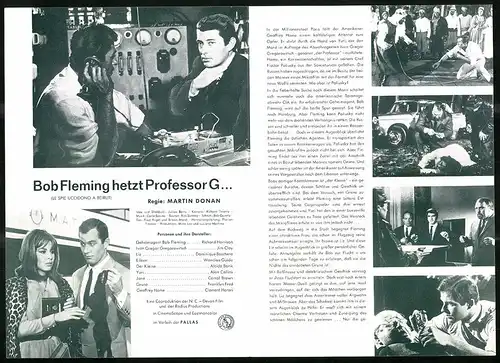 Filmprogramm IFB Nr. 7121, Bob Fleming hetzt Professor G..., Richard Harrison, Jim Clay, Regie: Martin Donan