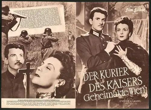 Filmprogramm IFB Nr. 1562, Der Kurier des Kaisers - Geheimakte Wien, Renée Saint Cyr, Regie: André Haguet