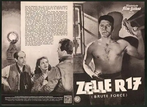 Filmprogramm IFB Nr. 770, Zelle R17, Burt Lancaster, Hume Cronyn, Regie: Jules Dassin