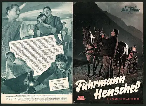 Filmprogramm IFB Nr. 3470, Fuhrmann Henschel, Walter Richter, Nadja Tiller, Regie: Josef von Baky
