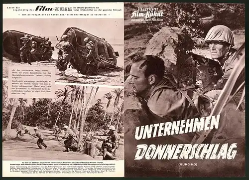 Filmprogramm IFB Nr. 4316, Unternehmen Donnerschlag, Randolph Scott, Robert Mitchum, Regie: Ray Enright
