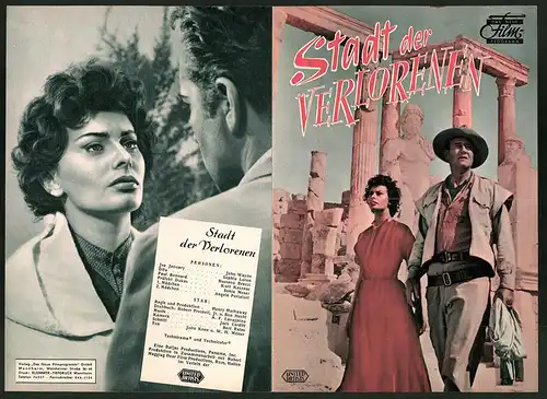 Filmprogramm DNF, Die Stadt der Verlorenen, John Wayne, Sophia Loren, Regie: Henry Hathaway