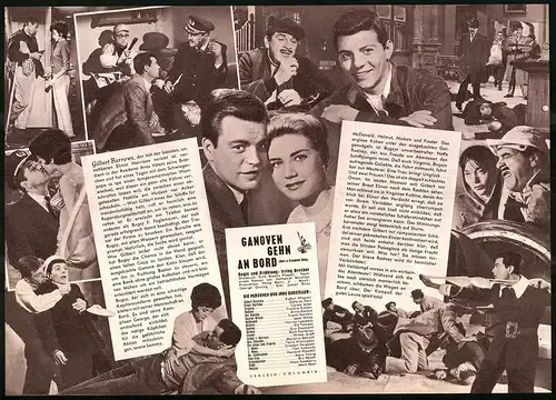 Filmprogramm IFB Nr. 6061, Ganoven gehn an Bord, Robert Wagner, Dolores Hart, Regie: Irving Brecher