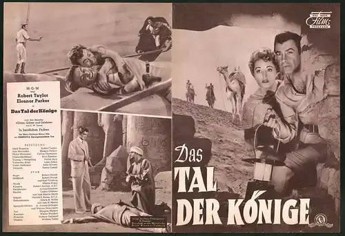 Filmprogramm DNF, Das Tal der Könige, Robert Taylor, Eleanor Parker, Regie: Robert Pirosh
