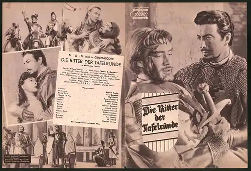 Filmprogramm DNF, Die Ritter der Tafelrunde, Robert Taylor, Ava Gardner, Regie: Richard Thorpe