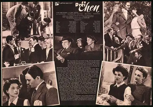 Filmprogramm IFB Nr. 297, Drei Ehen, Phyllis Calvert, James Mason, Regie: Arthur Crabtree