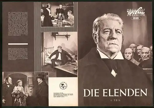 Filmprogramm PFP Nr. 8 /59, Die Elenden I. Teil, Jean Gabin, Daniele Delorme, Regie: Jean-Paul Le Chanois