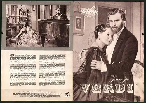 Filmprogramm PFP Nr. 1 /59, Giuseppe Verdi, Pierre Cressoy, Anna Maria Ferrero, Regie: Raffaello Matarazzo