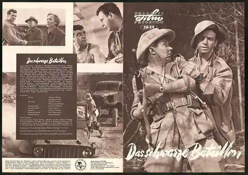 Filmprogramm PFP Nr. 20 /59, Das schwarze Bataillon, Jaroslav Mares, Günther Simon, Frantisek Peterka