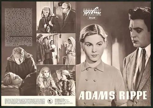 Filmprogramm PFP Nr. 19 /59, Adams Rippe, Emilija Radewa, Georgi Popow, Regie: Anton Marinowitsch