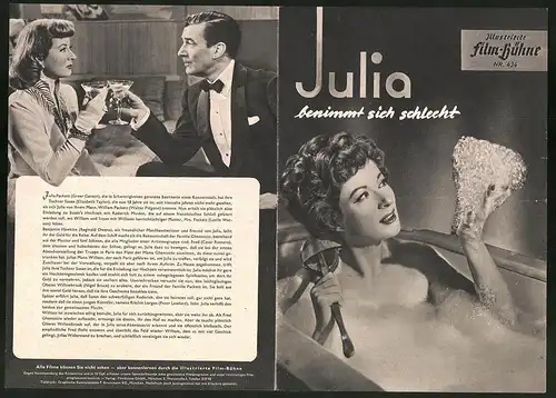 Filmprogramm IFB Nr. 434, Julia benimmt sich schlecht, Greer Garson, Walter Pidgeon, Regie: Jack Conway